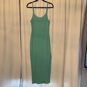 Never Worn! Vici Turquoise Bodycon Midi Dress Spaghetti Strap